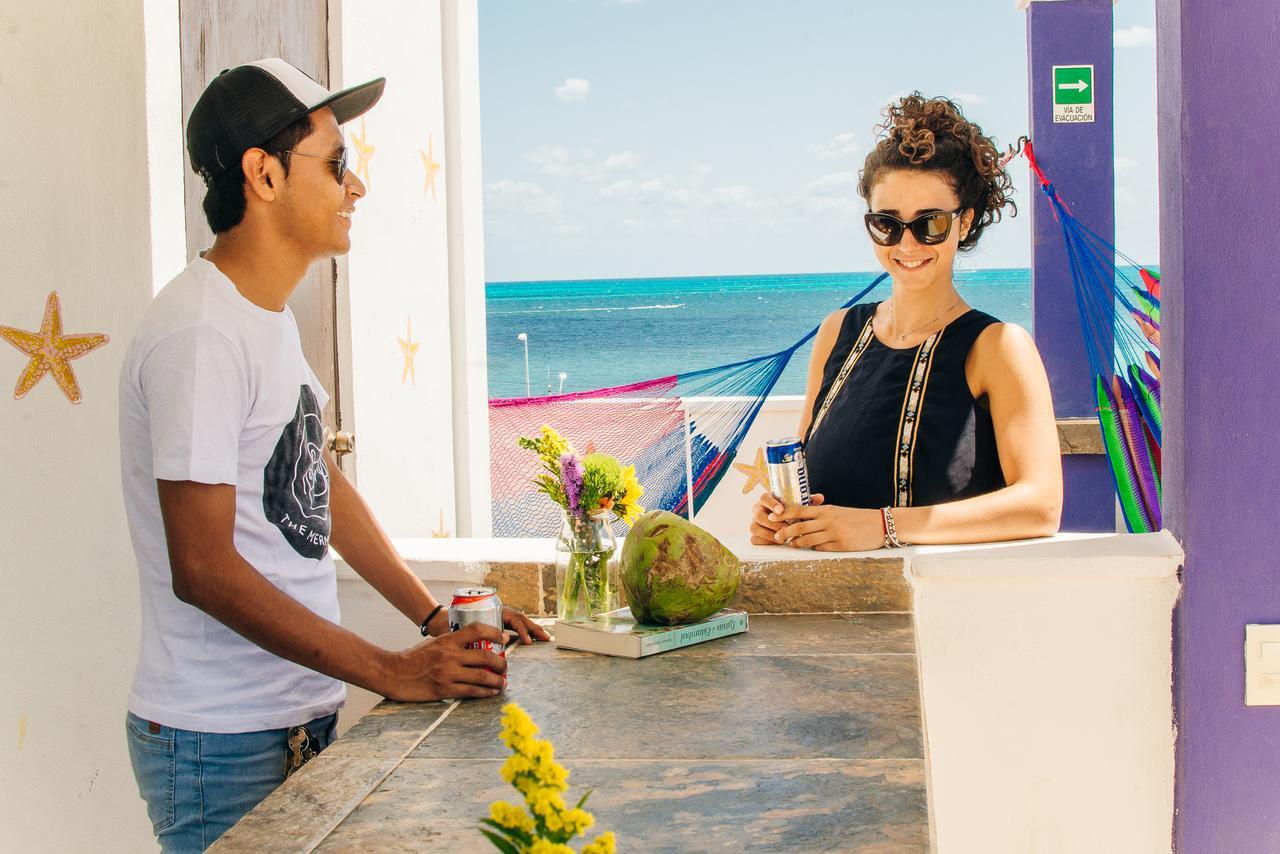 קנקון The Mermaid Hostel Beach (Adults Only) מראה חיצוני תמונה