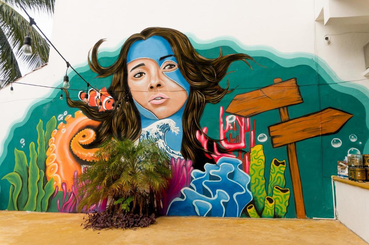 קנקון The Mermaid Hostel Beach (Adults Only) מראה חיצוני תמונה